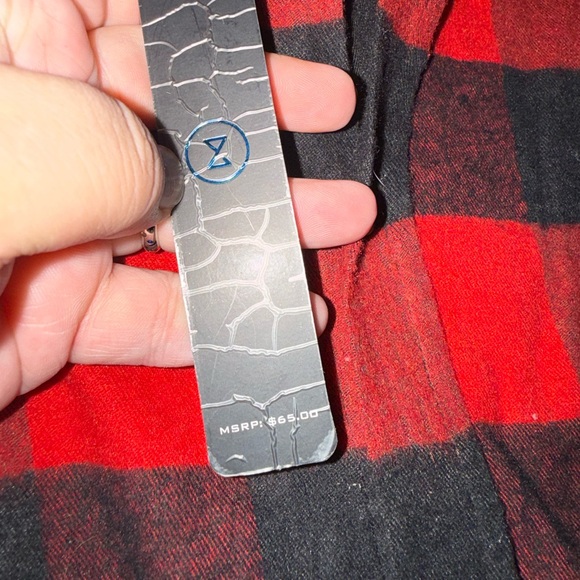 "Drip flannel" Plaid Women's Button Down Shirt - Picture 7 of 10